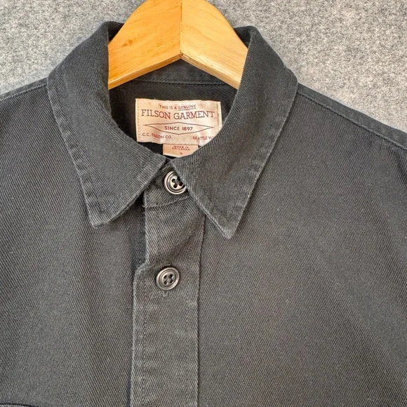 Filson Black Casual Button Down Shirt - Picture 2 of 11